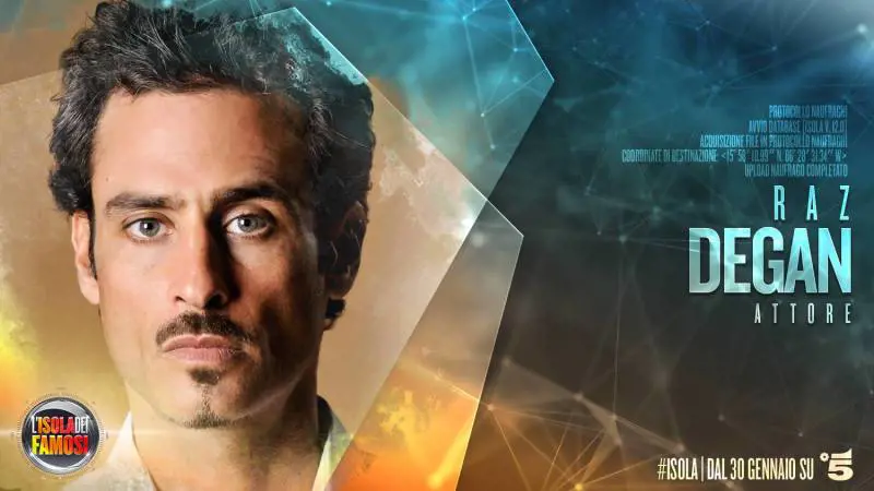 Isola dei Famosi 2017: Raz Degan naufrago