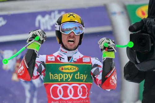 Nel ritorno alla vittoria di Hirscher, sorprende l'inglese Ryding 2°
