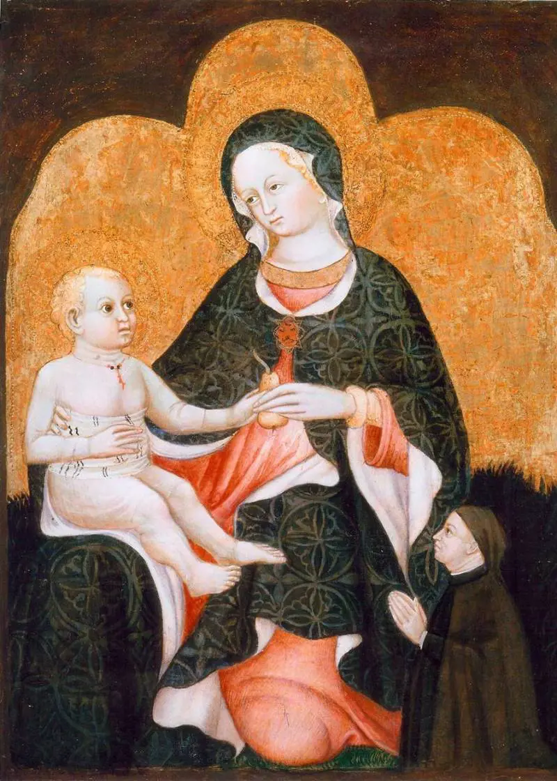 Maestro di Castrocaro, "Madonna della pera"
