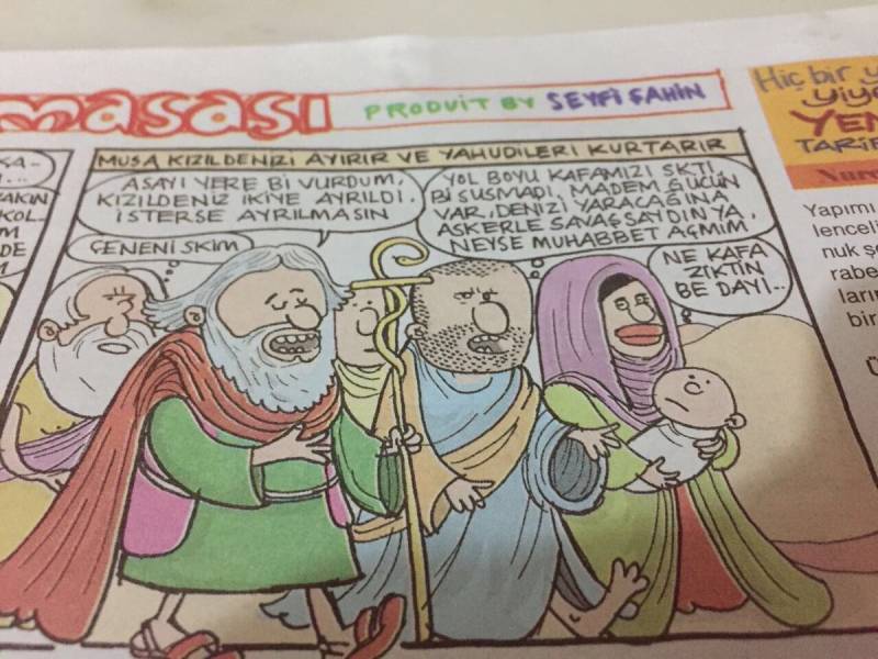 La vignetta di Gırgır su Mosè
