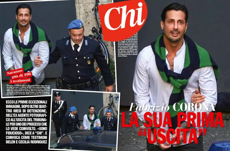 Fabrizio Corona sorridente alla prima uscita dal carcere: "Sono fiducioso"