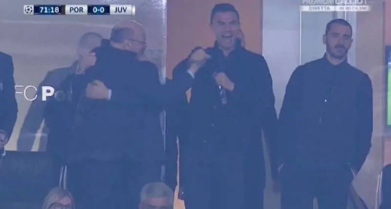 Bonucci e la sua "partita" in tribuna