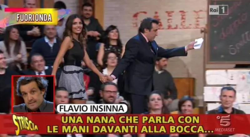 "Mi avete mandato sta nana..." I fuori onda di Insinna