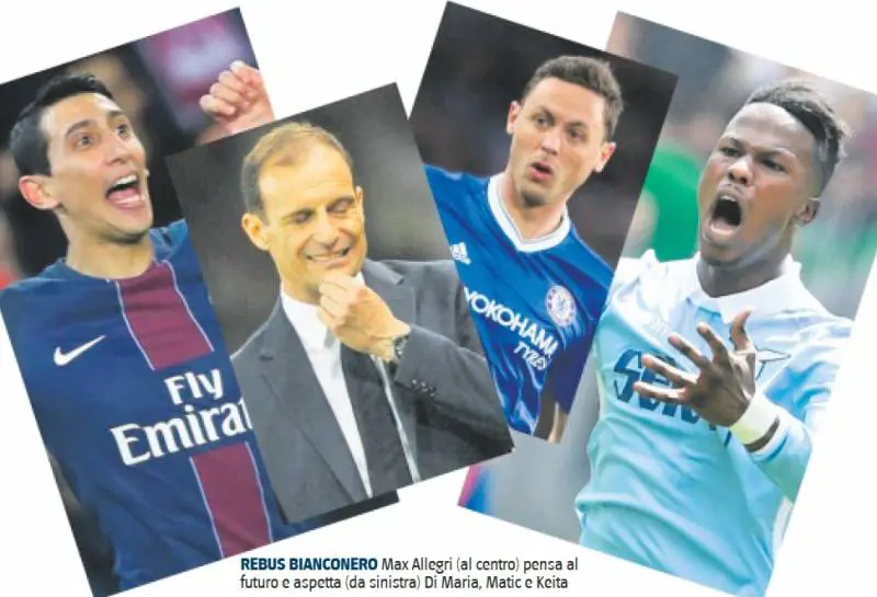 Di Maria, Matic e Keita per tenere Allegri e riassaltare la coppa