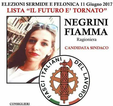 Elezioni, nel mantovano la lista col fascio littorio