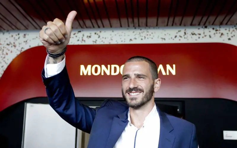 Bonucci al Milan, ora è ufficiale: contratto fino al 2022