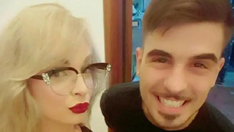 Vincenzo Ruggiero con il trans Heven Grimaldi