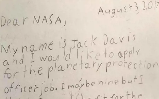 A 9 anni si candida alla Nasa come "Guardiano della galassia"