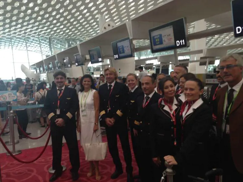 Meridiana vola in Cina, decollato da Malpensa il Boeing per Shenzhen