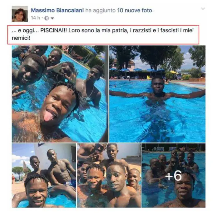 Prete porta i migranti in piscina: "Loro sono la mia patria"