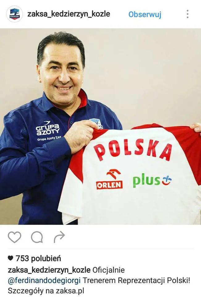 "Fefé" De Giorgi: "Il volley sport da grandi stadi"