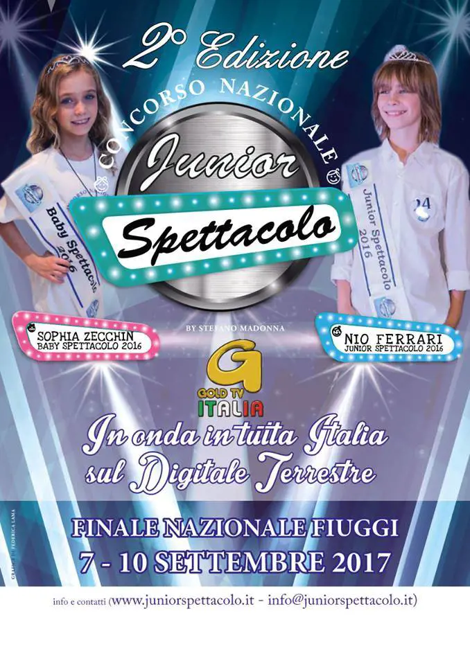 Grande attesa per le finali di "Miss spettacolo" e "Junior Spettacolo"
