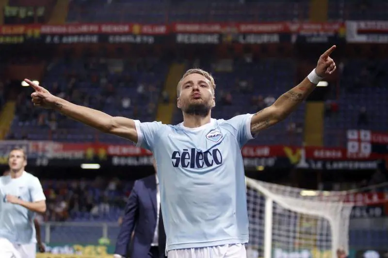 La Lazio è corsara al Marassi: Genoa ko 3-2, doppiette di Immobile e Pellegri