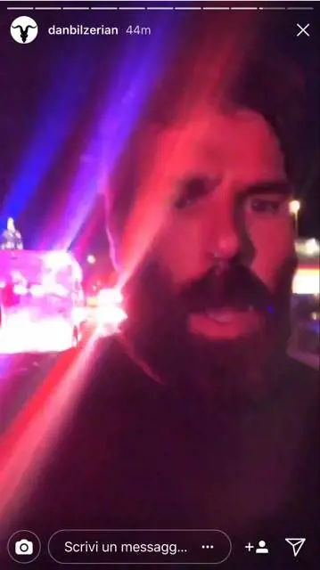 Dan Bilzerian torna sul luogo della strage: "Dammi una pistola"