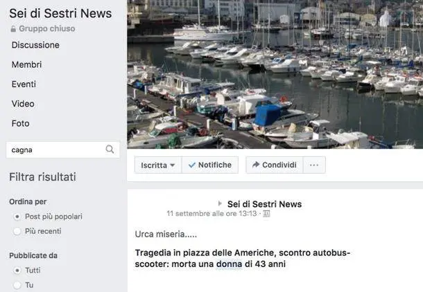 Allarme su Facebook: cerchi la parola "cagna" e viene fuori "donna"