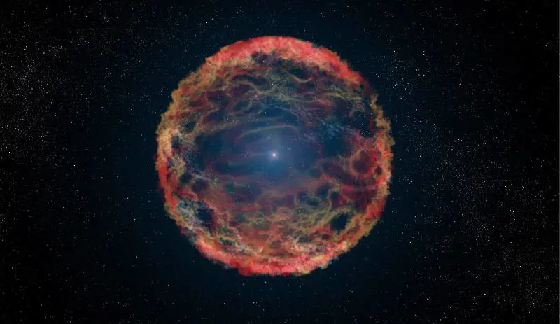 Scoperta la stella che non vuole morire