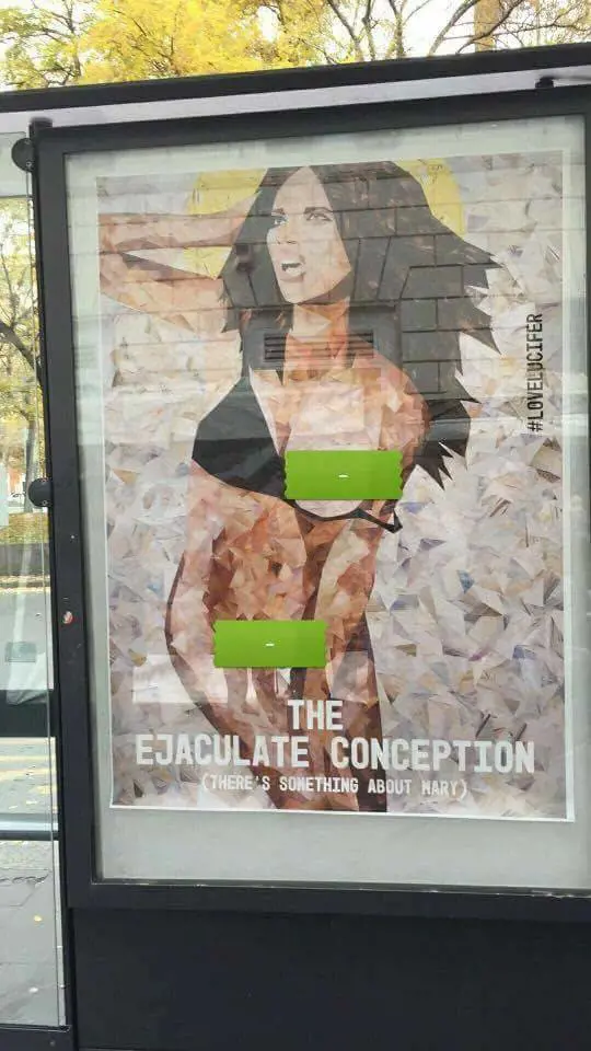 Quei manifesti contro Maria che sfregiano Roma