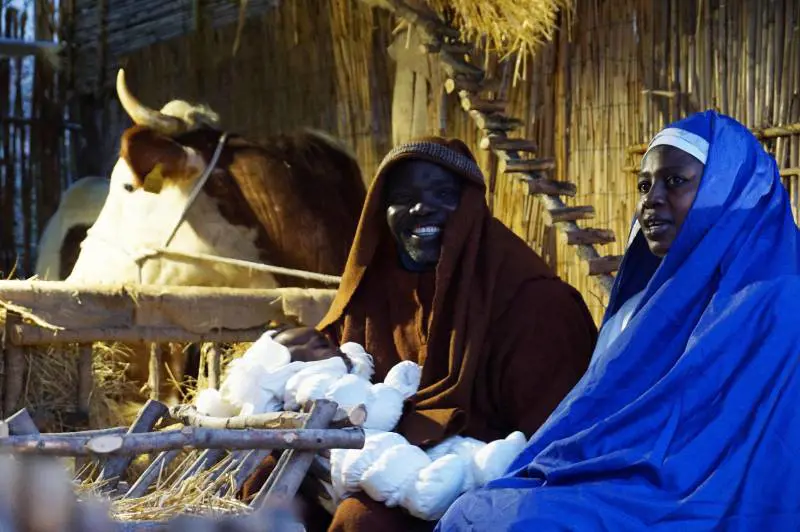 Il presepe choc: famiglia di colore (e musulmana)