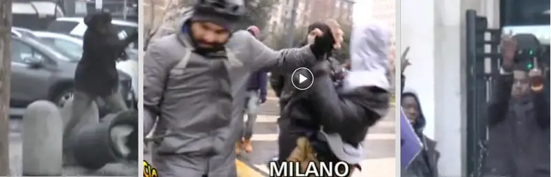Brumotti aggredito da stranieri. Ecco le immagini di Striscia la Notizia
