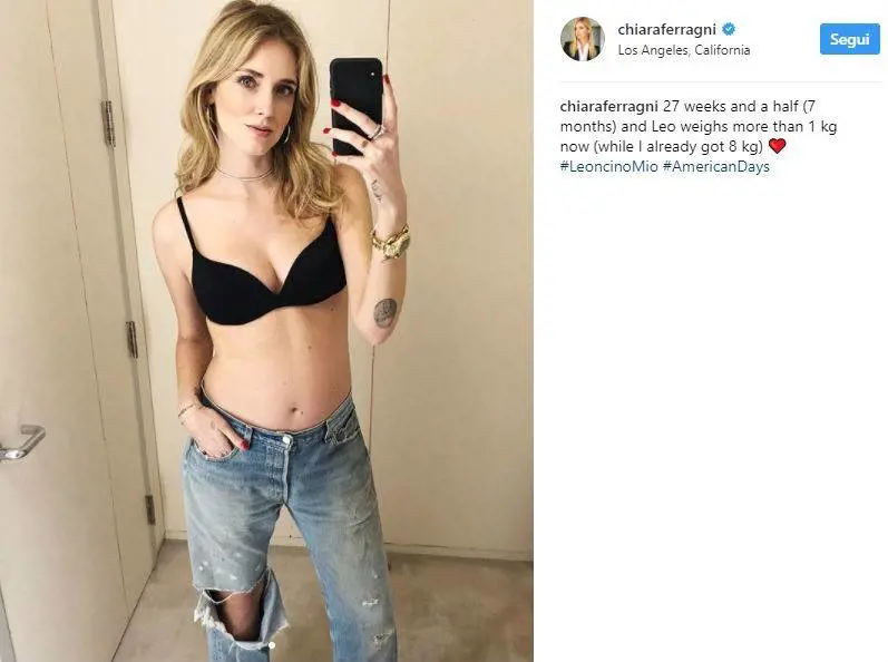 La Ferragni ha preso otto chili, ma i suoi fan non ci credono