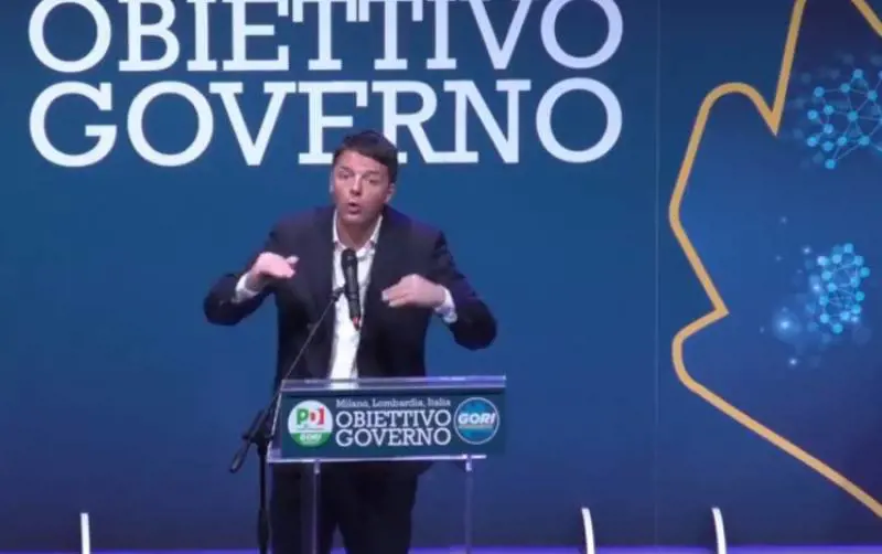 Renzi al teatro Franco Parenti