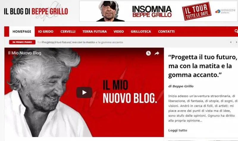 Grillo si rimette in proprio Duro colpo per i 5 Stelle