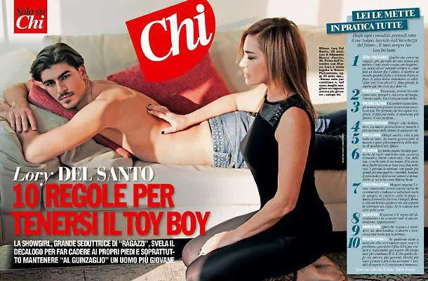 Le dieci regole di Lory Del Santo per "tenere al guinzaglio" un toy boy