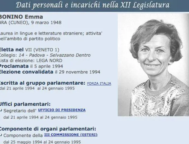 Bonino eletta con la Lega nel '94? La foto che fa il giro del web