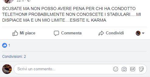 post animalista contro Frizzi