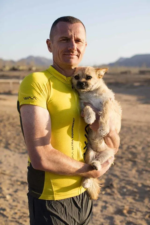 "Io, maratoneta estremo sempre in compagnia della mia cagnetta Gobi"