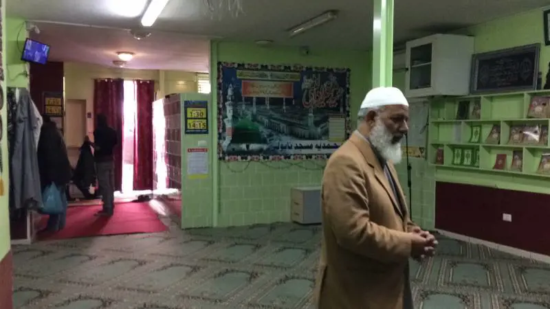 In una delle due sale della preghiera nella moschea di via Spaventa a Napoli