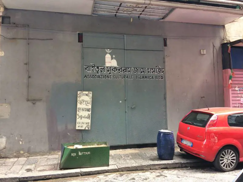 Moschea in via Lavinaio, a Napoli