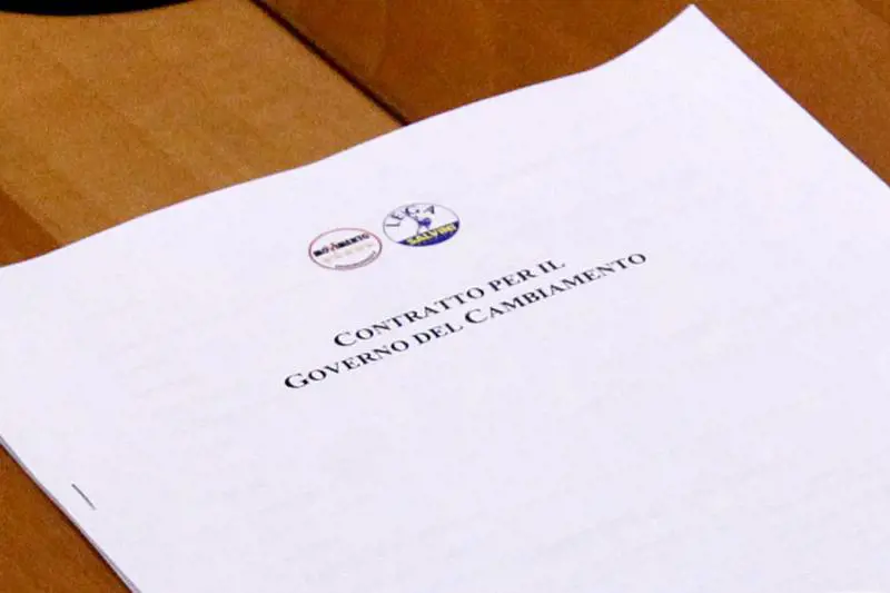 Il contratto di governo firmato da Lega e M5s