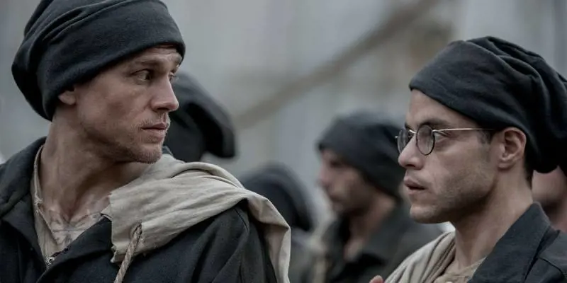 Papillon, Charlie Hunnam e Rami Malek nel remake del film
