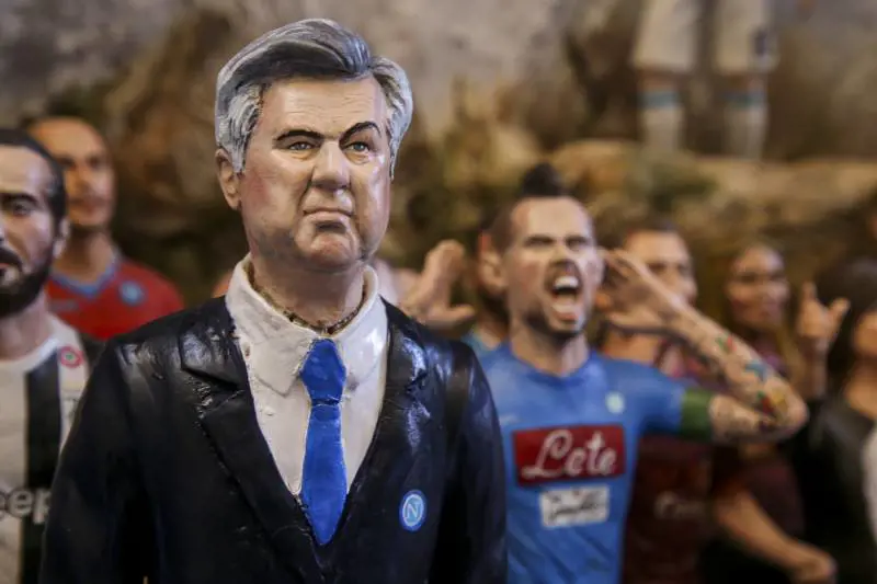 Ancelotti in versione presepe