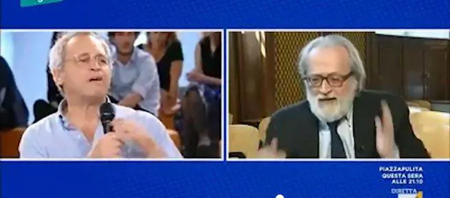 Scontro Mentana-Becchi: "Fregnacce, stia buono"