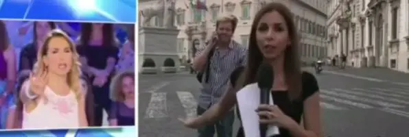 Intruso irrompe a Pomeriggio Cinque. Barbara d'Urso: "È sciocco e resta scioccamente lì"