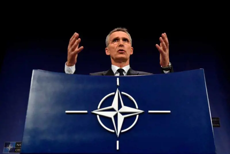 Jens Stoltenberg durante il meeting dei ministri degli Esteri della Nato tenutosi a Bruxelles il 27 aprile scorso.