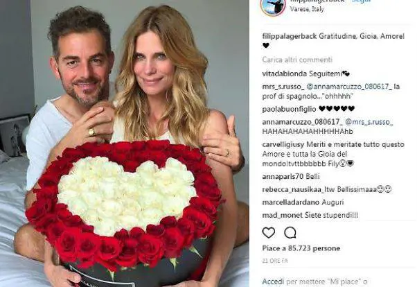La foto di Bossari e Lagerback dopo la prima notte di nozze
