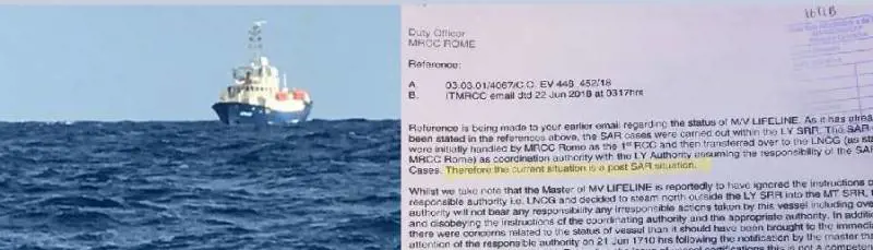 Lifeline, "no" di Malta all'Italia: "Nave Ong non attracca da noi"