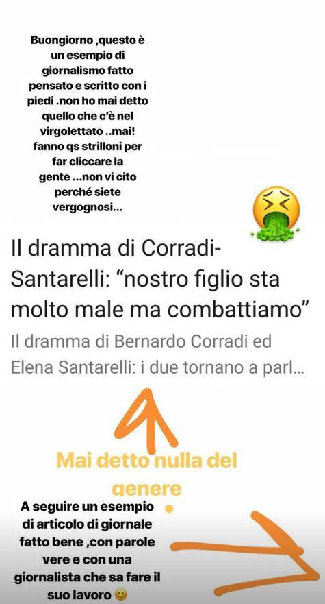 Elena Santarelli post