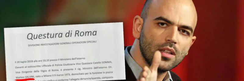 Saviano, c'è posta per te: ecco la querela di Salvini