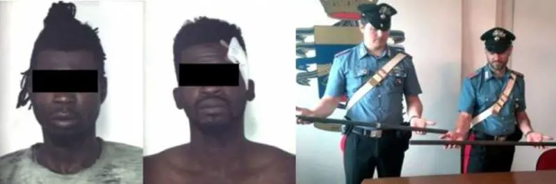 Pestano i militari a sprangate: due clandestini subito liberi