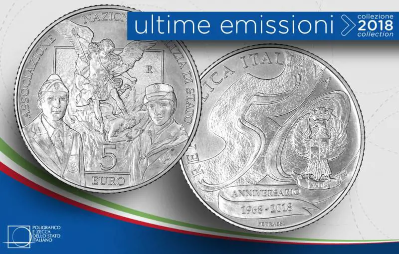 In arrivo la moneta da 5 euro per festeggiare i cinquant'anni della Polizia di Stato