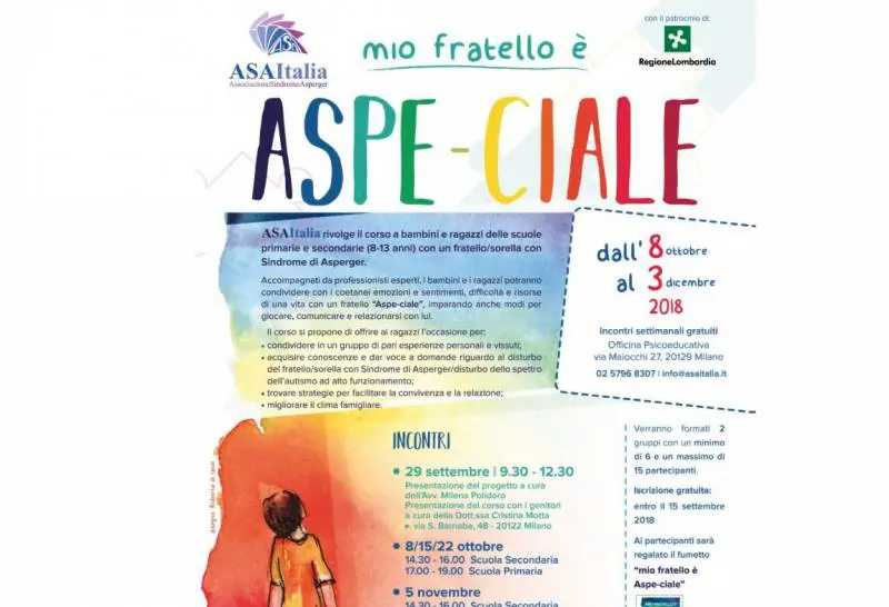 Mio Fratello è Aspe_ciale, progetto contro la sindrome di Asperger