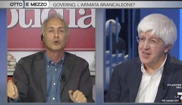 "Ti piace il governo eh?". Lite Travaglio-Severgnini