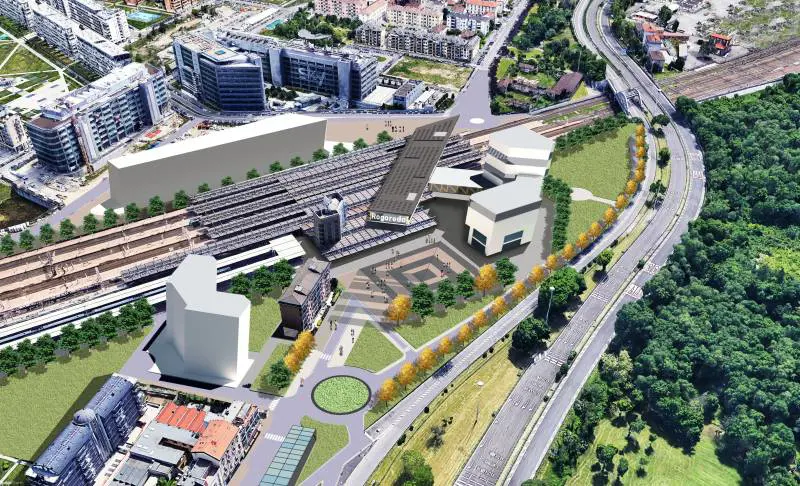 Progetto per l'hub Rogoredo Ponte e negozi sopra i binari