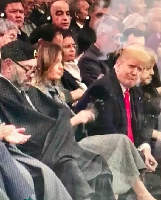 Macron parla di nazionalismo e Trump non trattiene le smorfie
