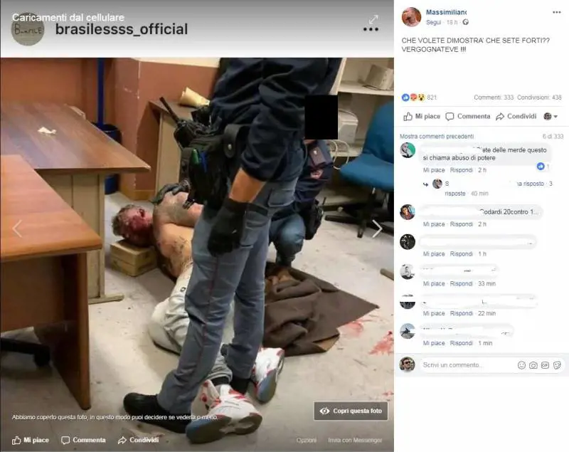 "Te magno a mozzichi", poi il sangue: giallo sul fermo del 'Brasiliano'