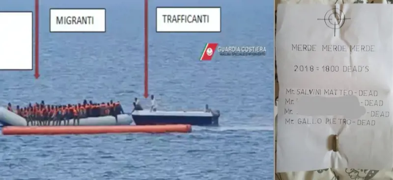 Proiettile e minacce di morte a Salvini e a chi denunciò le Ong
